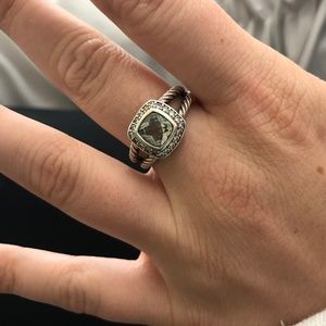 David Yurman Petite Albion Ring- Prasiolite